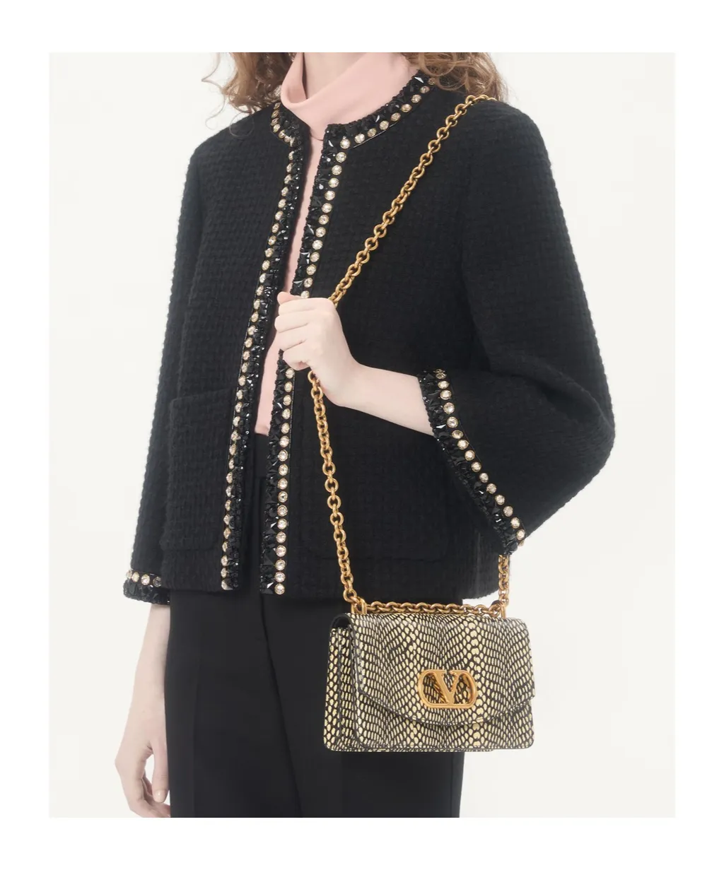 Embroidered Canestrello Tweed Jacket