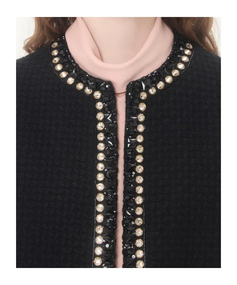 Embroidered Canestrello Tweed Jacket