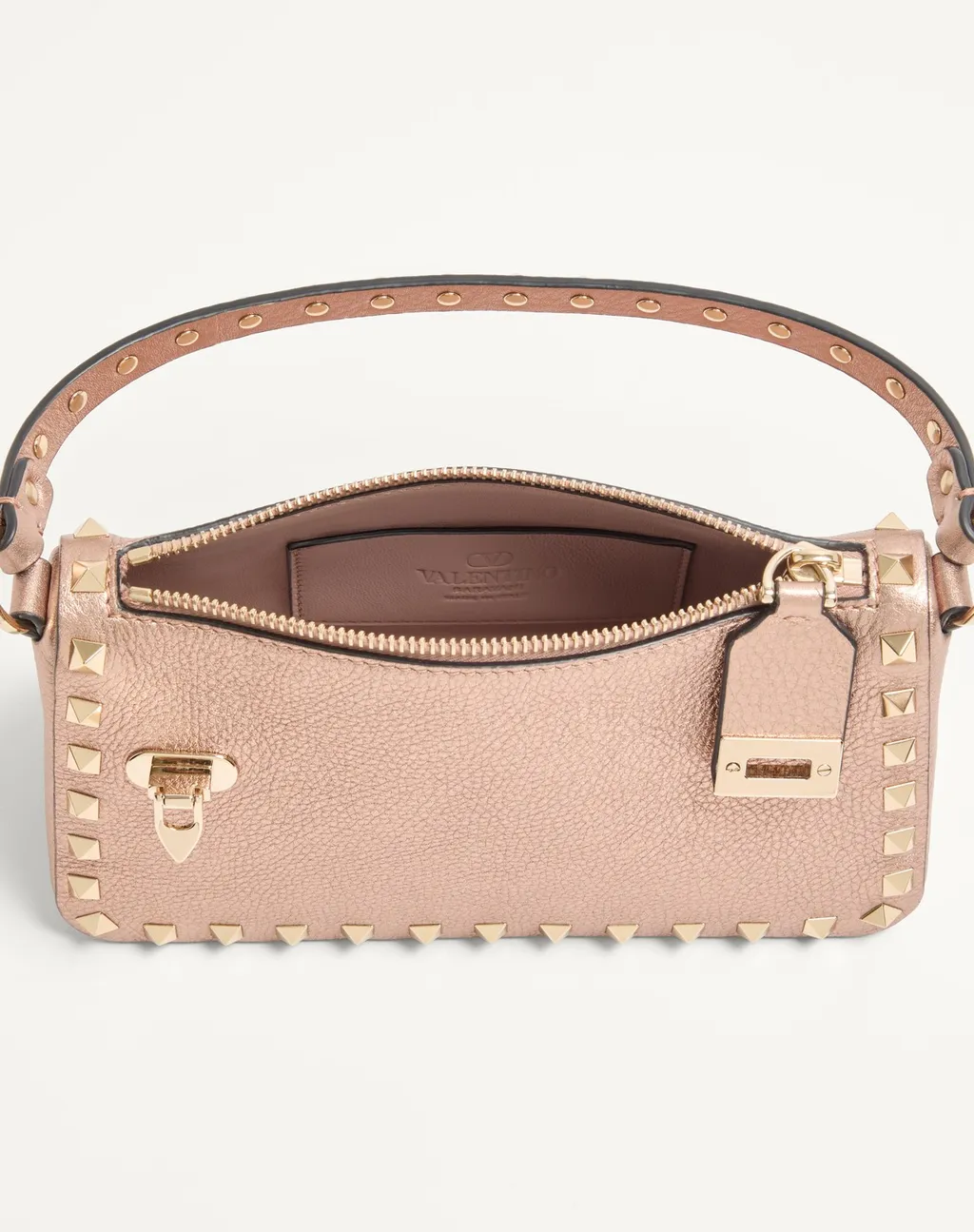 Valentino Garavani Rockstud Zip-Up Small Crossbody Bag