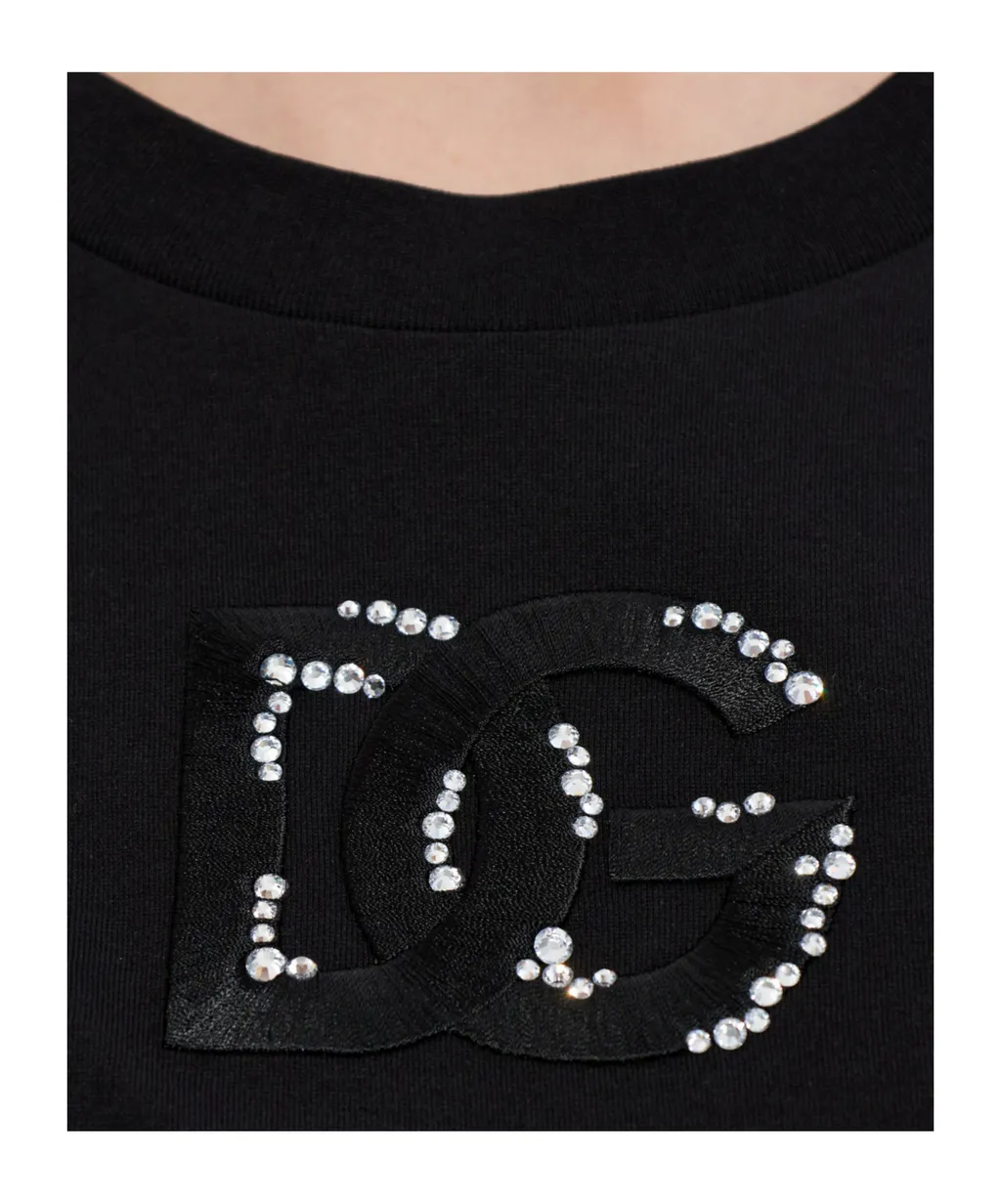 Dolce & Gabbana Logo Embellished T-Shirt