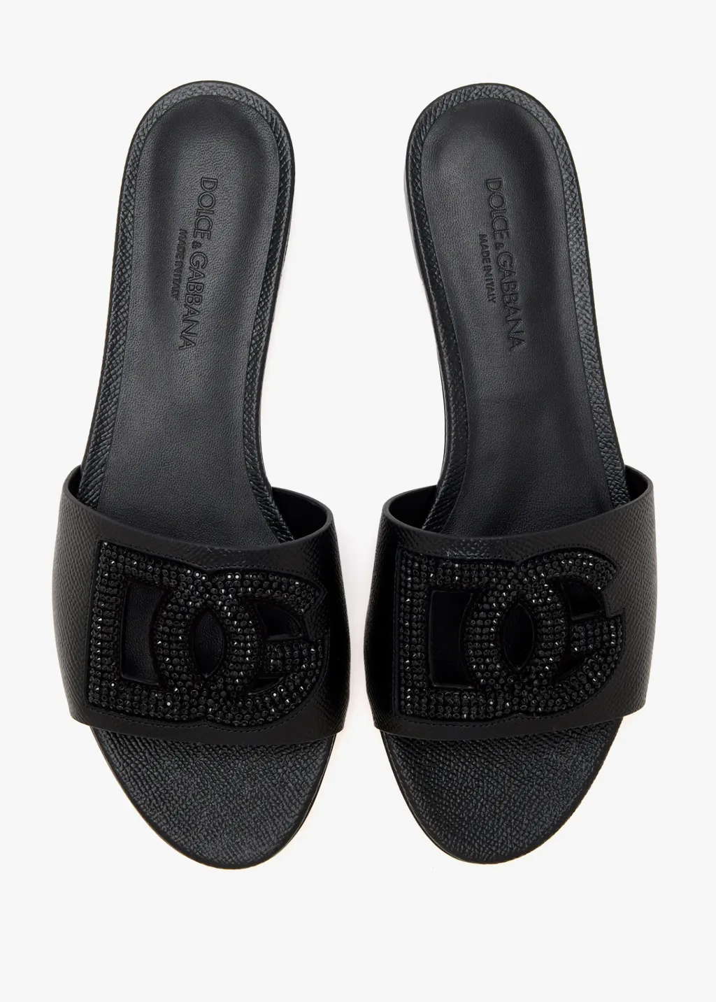 Dolce & Gabbana Logo Embellished Slides