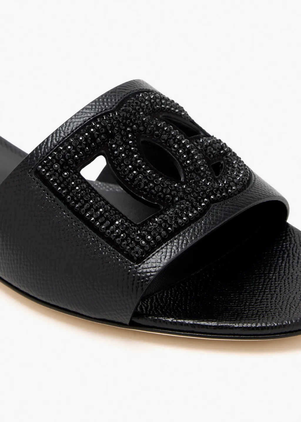 Dolce & Gabbana Logo Embellished Slides