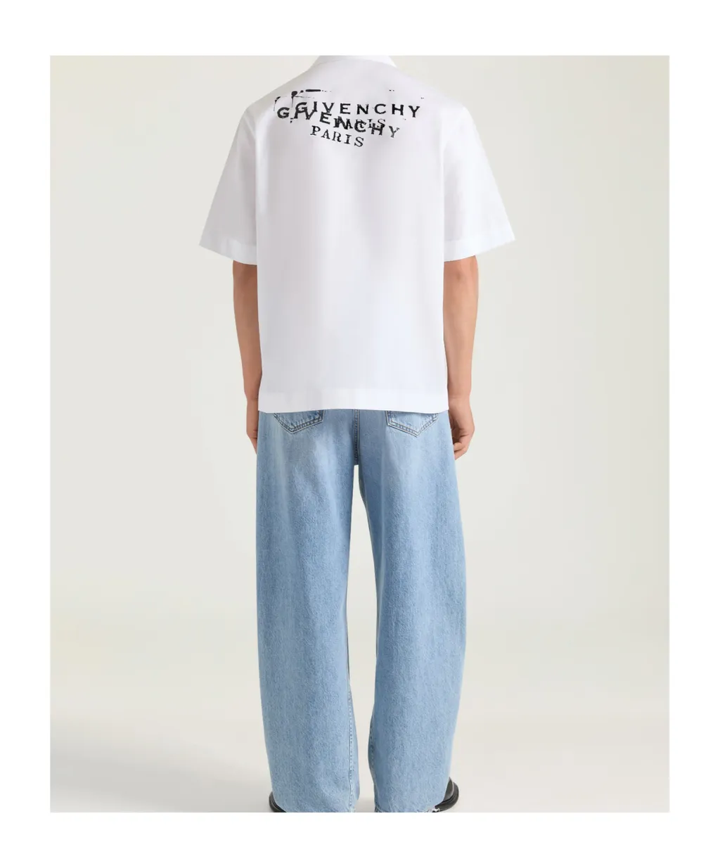 Givenchy Stamp Printed Short-Sleeved Shirt