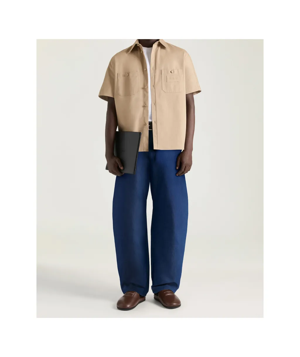 Givenchy Logo Patch Short Sleeved Shirt