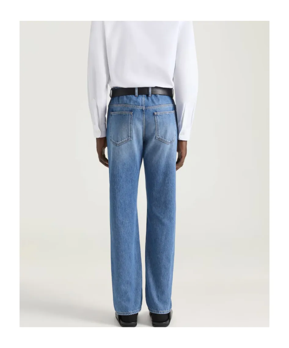 Givenchy Logo Patch Straight-Leg Jeans