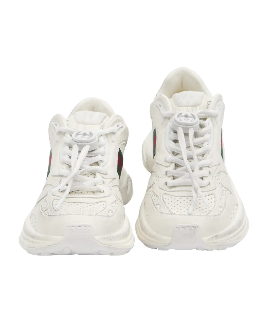 Gucci Web Detailed Lace-Up Sneakers