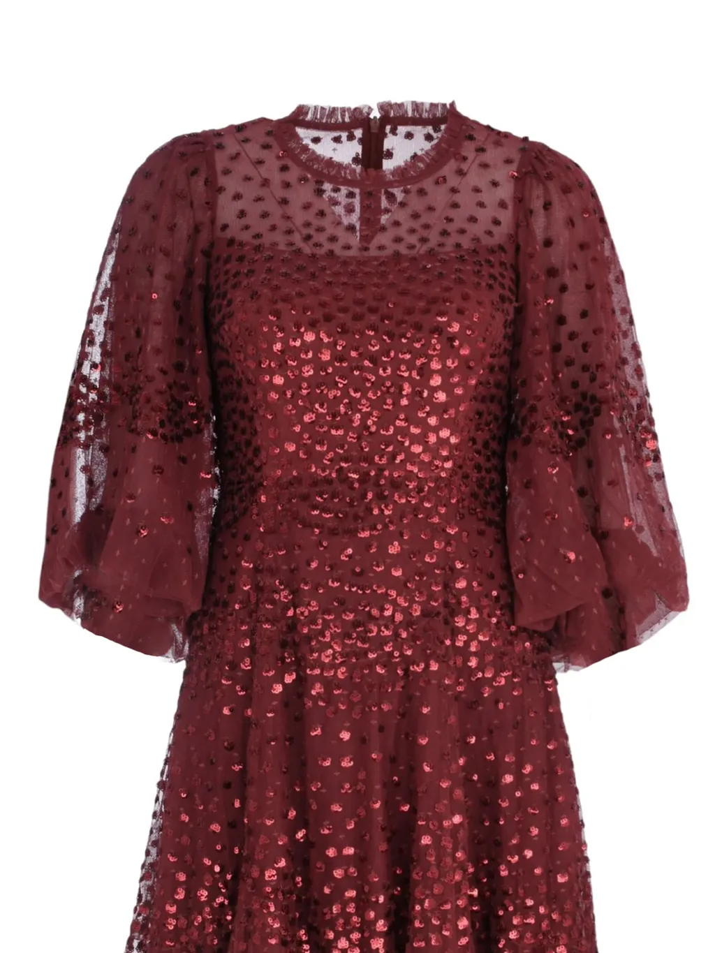 Scallop-Shaped Sequined Dress