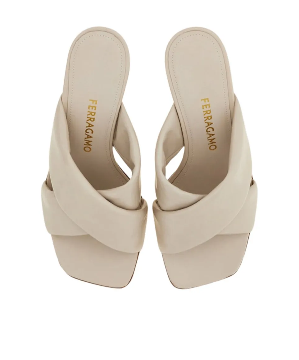 Zilda 70 Gancini Leather Sandals