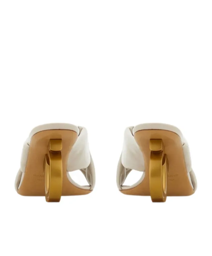Zilda 70 Gancini Leather Sandals