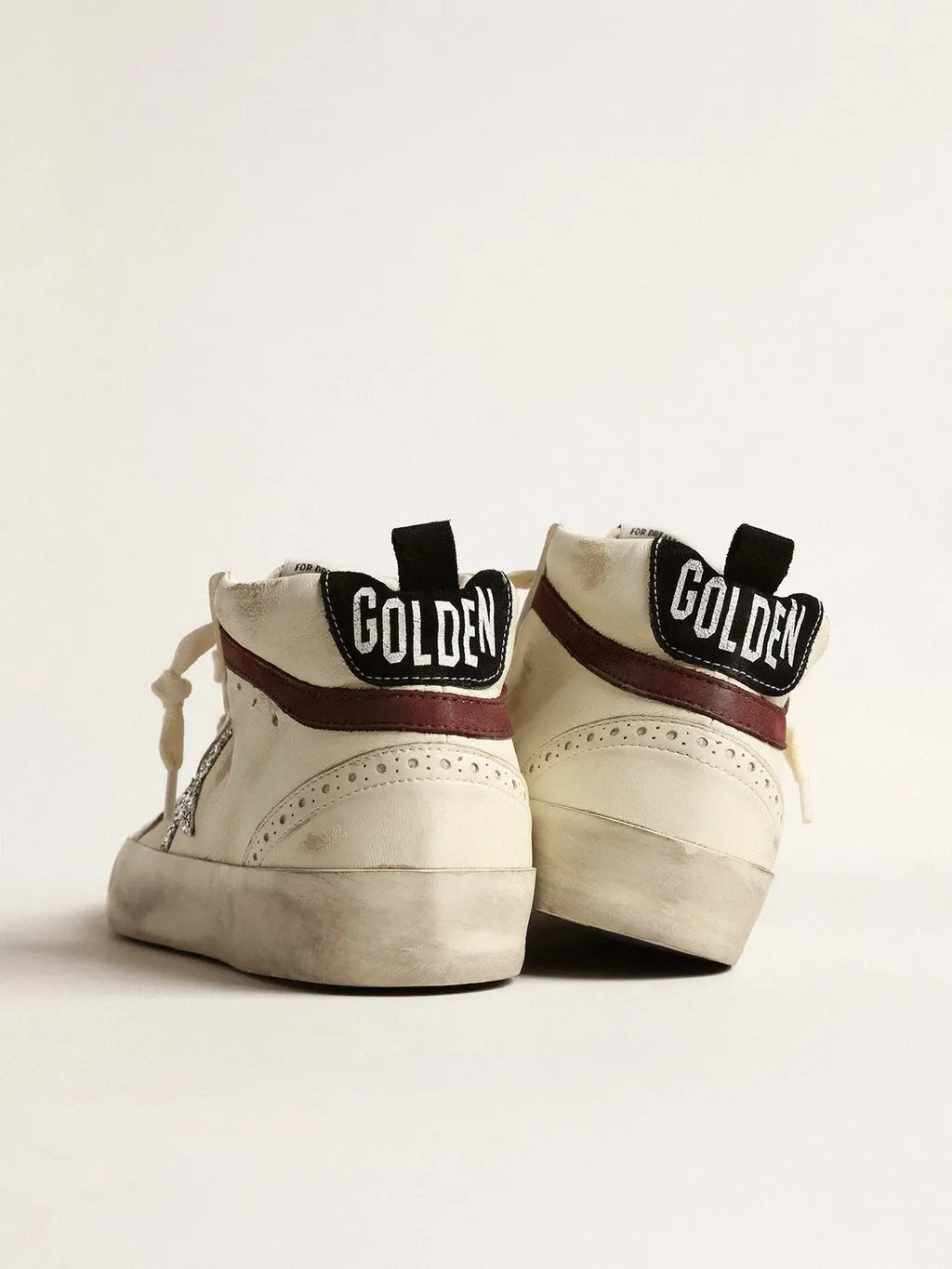 Golden Goose Deluxe Brand Mid Star Glittered Sneakers