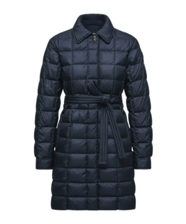 Moncler Gresillon Belted Long Padded Jacket