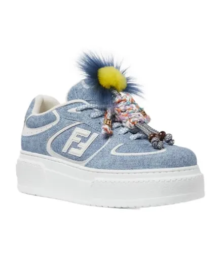 Fendi Match Platform Low-Top Sneakers