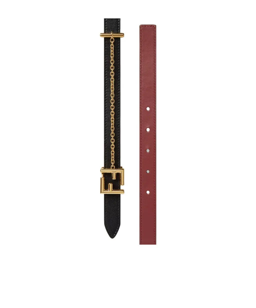 Fendi Ff Buckle Chain Detailed Belt