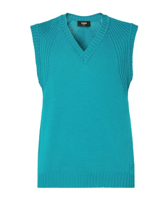 Sleeveless Wool Vest