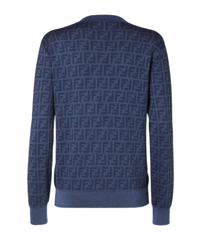 Fendi Ff Jacquard Crewneck Jumper