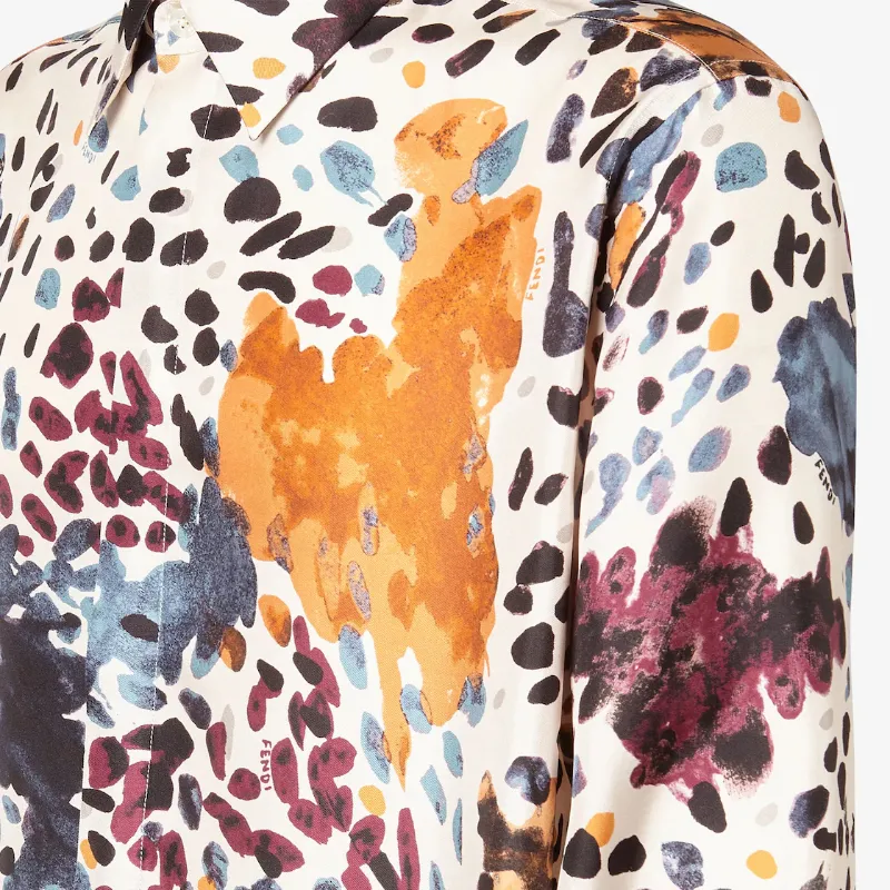 Fendi Falena Printed Long Sleeved Shirt
