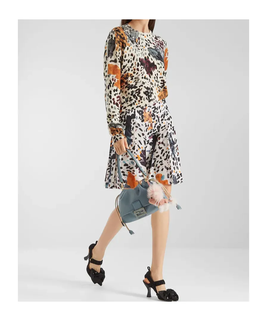 Fendi Falena Motif Printed Crewneck Jumper