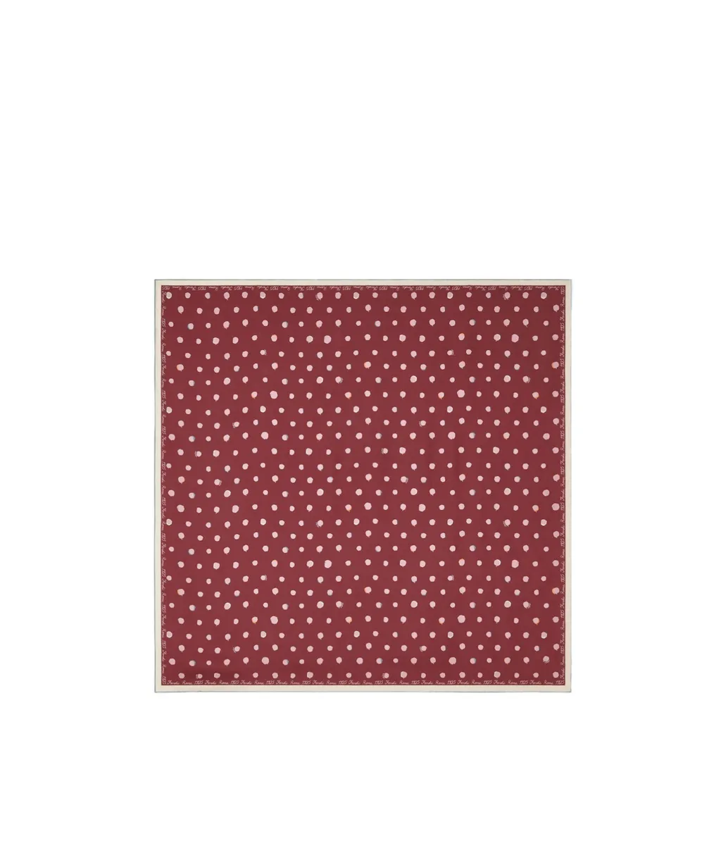 Fendi Falena Dots Printed Square Scarf