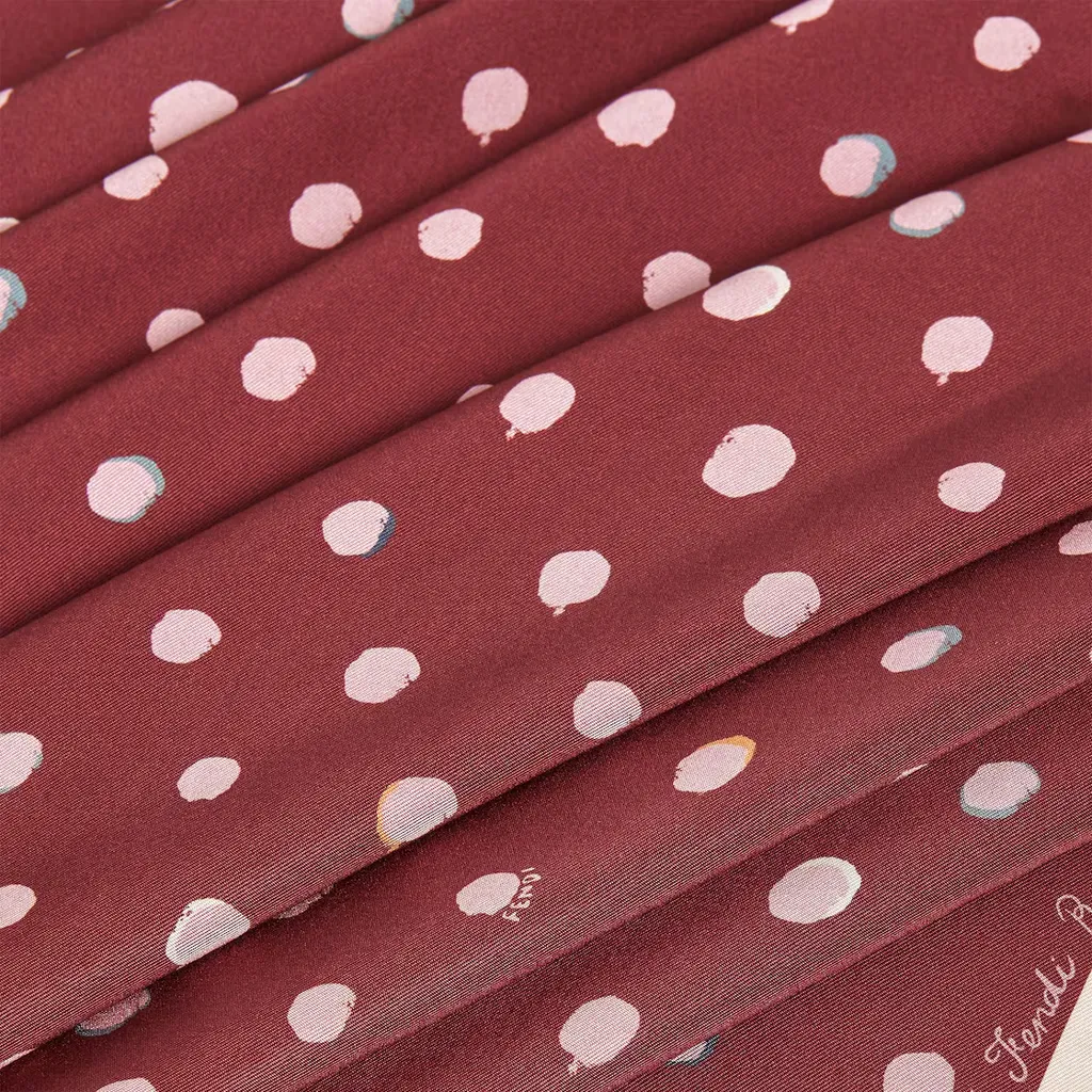 Fendi Falena Dots Printed Square Scarf