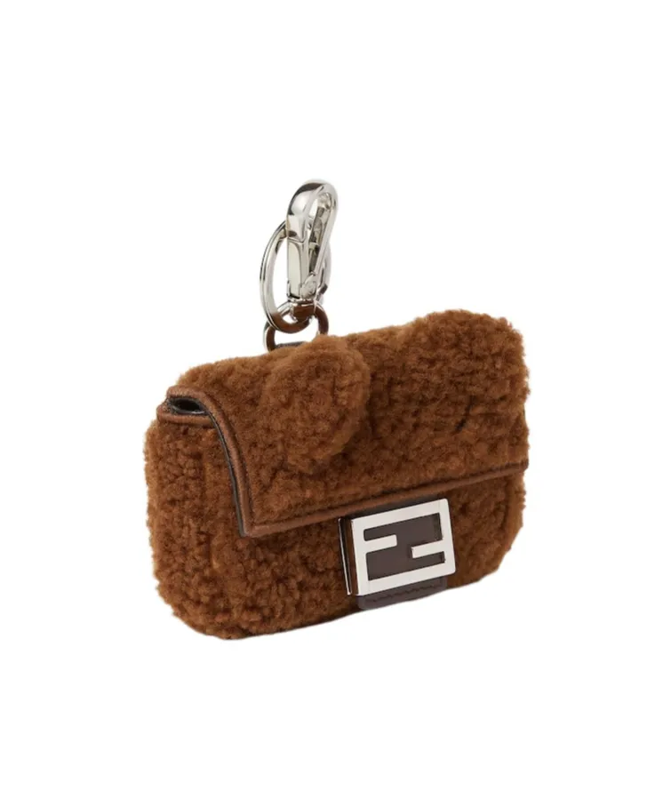 Dark Brown Shearling Charm