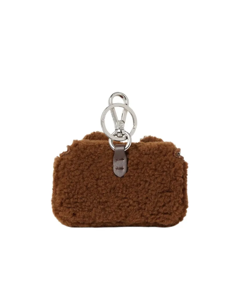Dark Brown Shearling Charm