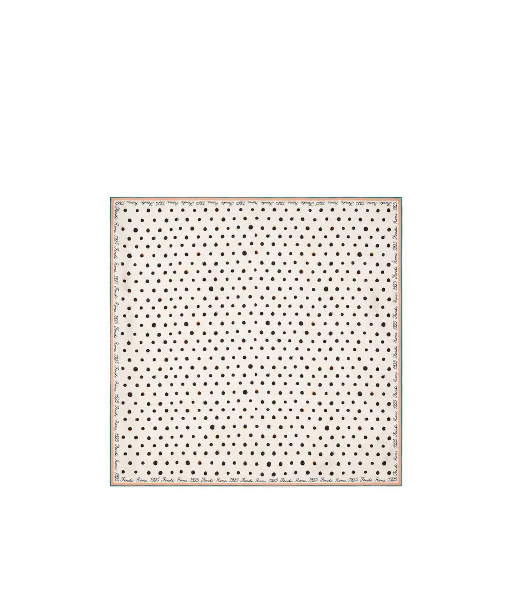 Falena Dots Printed Silk Scarf