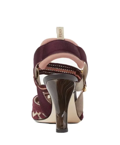 Fendi Colibr Ff High-Heel Slingback Pumps