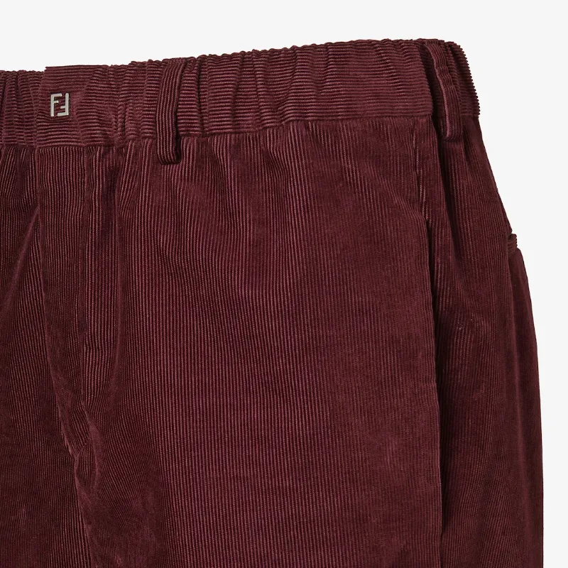 Fendi Straight-Leg Corduroy Trousers
