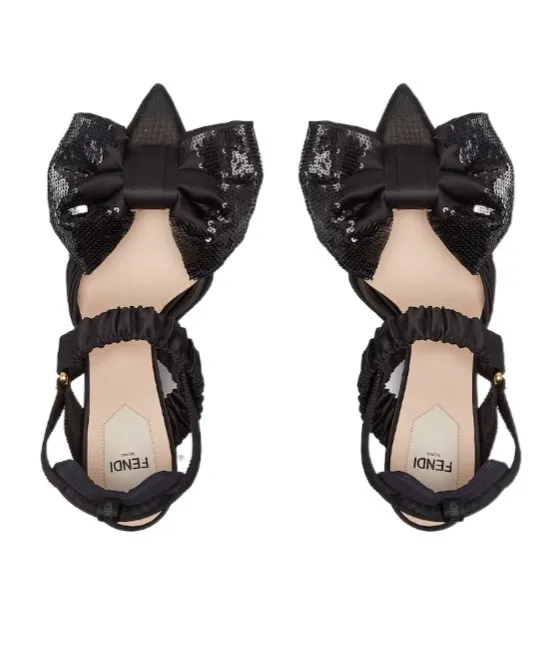 Fendi Colibrì Bow Embellished Singback Pumps