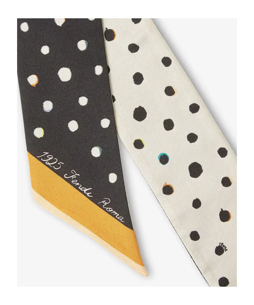 Fendi Falena Dots Printed Wrappy Scarf