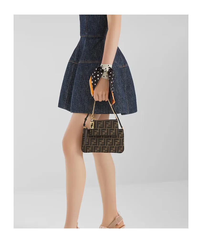 Fendi Falena Dots Printed Wrappy Scarf