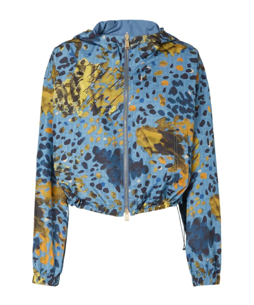 Fendi Printed Reversible Hooded Jacket