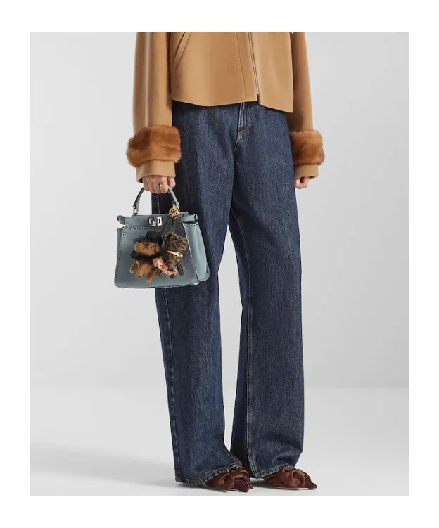 Fendi Logo Patch Straight-Leg Jeans