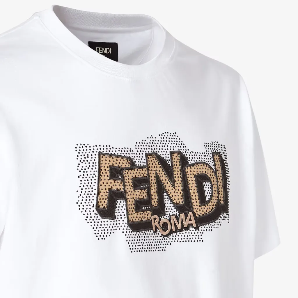 Fendi Logo Printed Crewneck T-Shirt