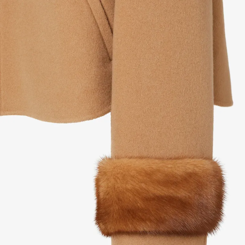 Beige Double-Sided Cashmere Jacket