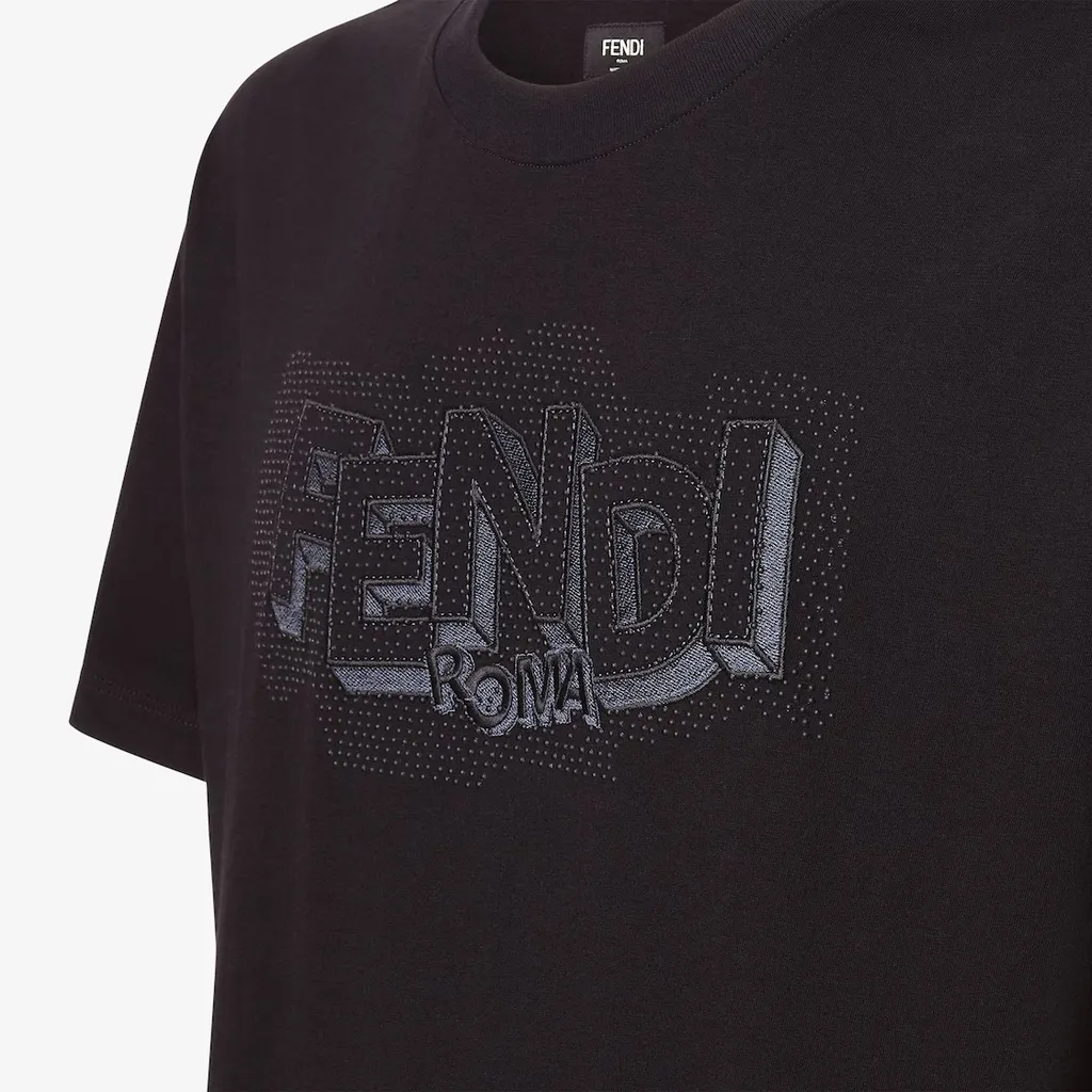 Black Cotton T-Shirt