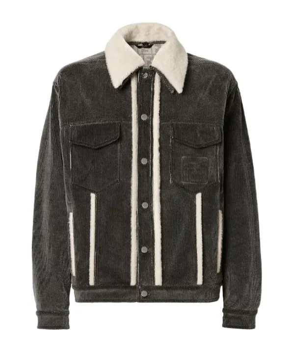 Black Corduroy Blouson