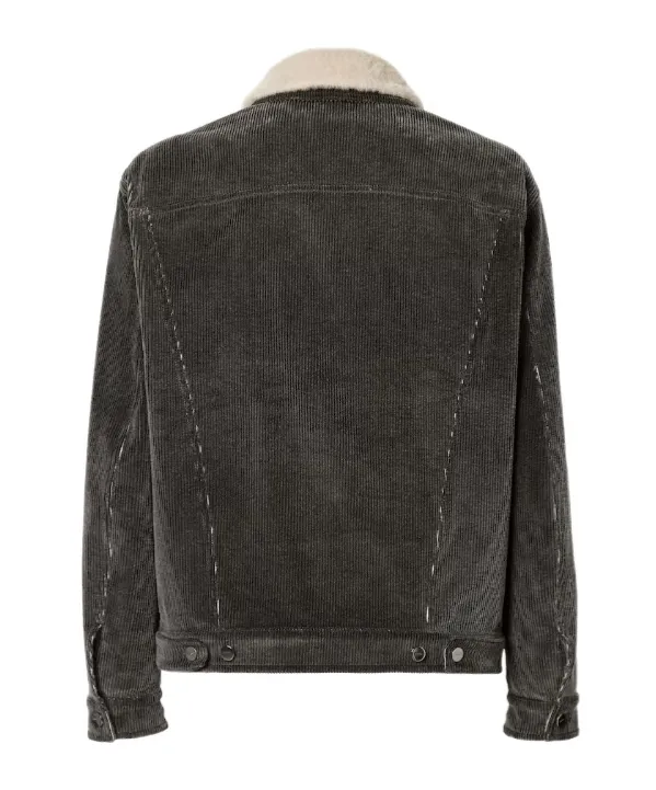 Black Corduroy Blouson