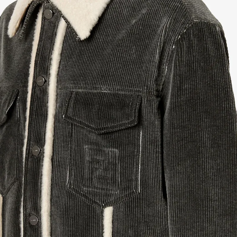 Black Corduroy Blouson
