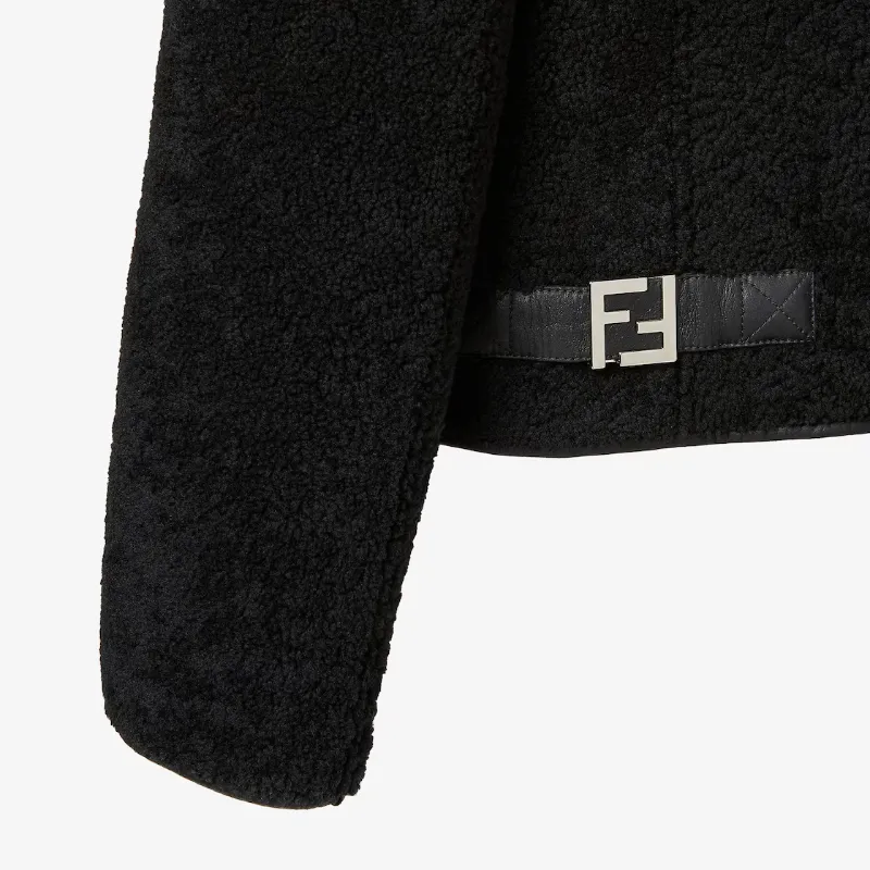Black Shearling Reversible Blouson