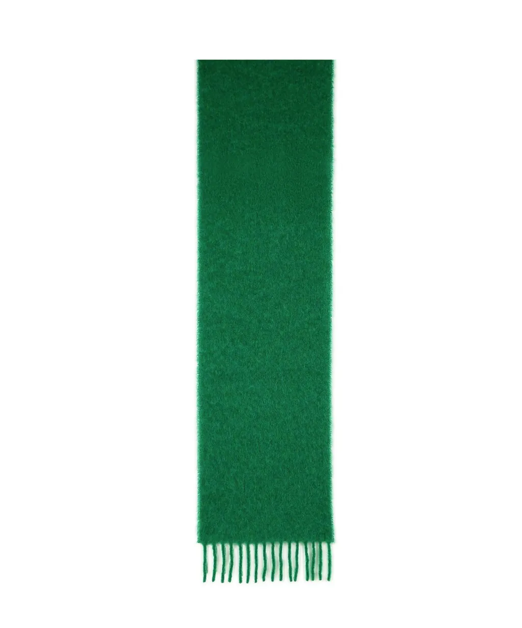 Marni Logo Patch Fringed Scarf