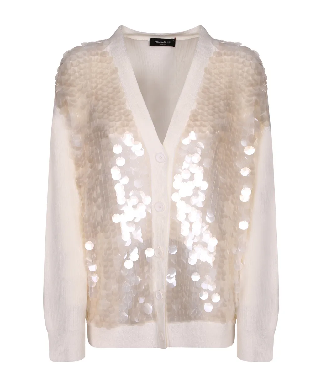 Fabiana Filippi Sequined Cardigan Knitwear