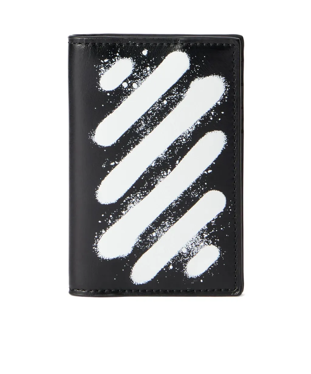 Off-White Stripe Detailed Bi-Fold Wallet
