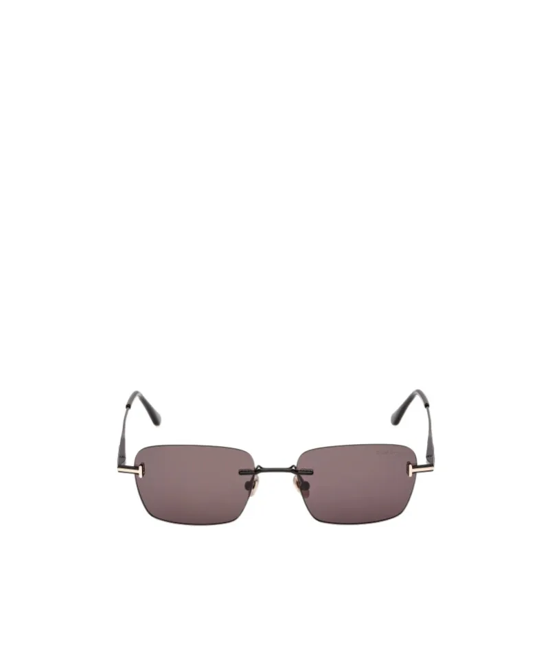 Tom Ford Eyewear Rectangle-Frame Rimless Sunglasses