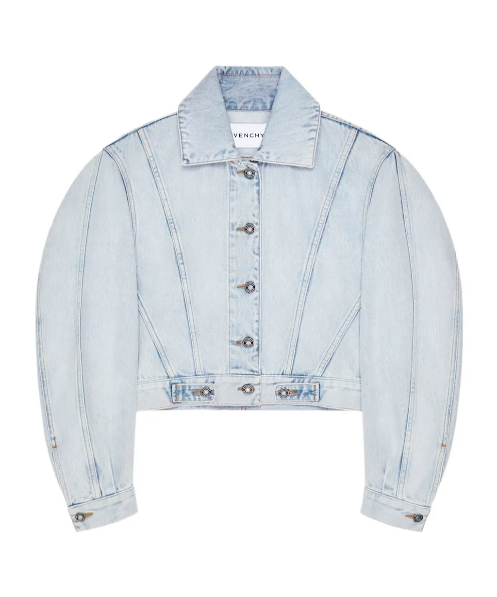Givenchy Collared Button-Up Denim Jacket