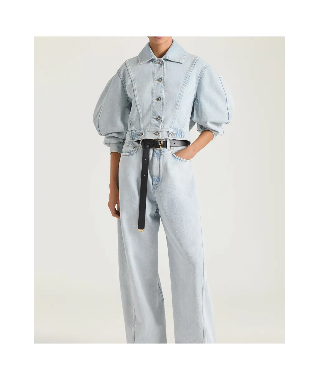 Givenchy Collared Button-Up Denim Jacket