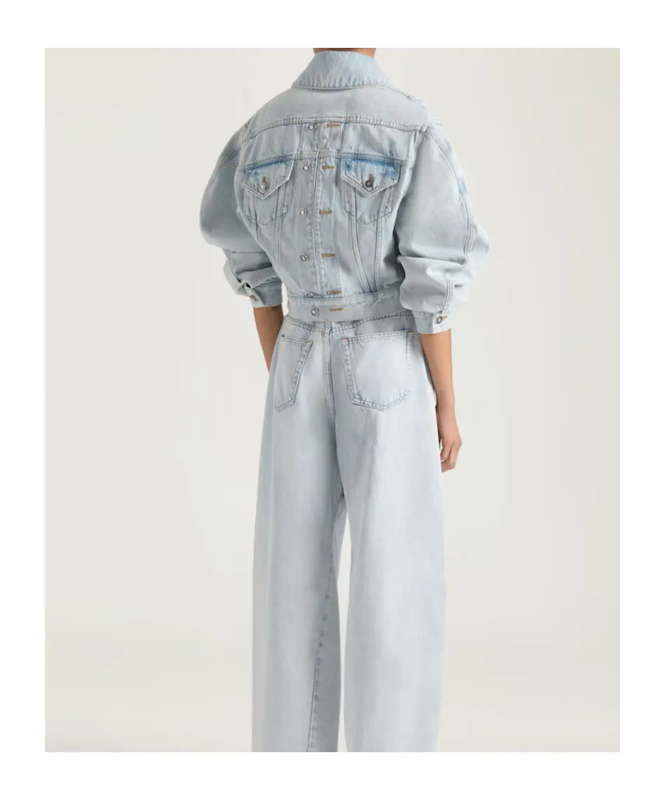 Givenchy Collared Button-Up Denim Jacket