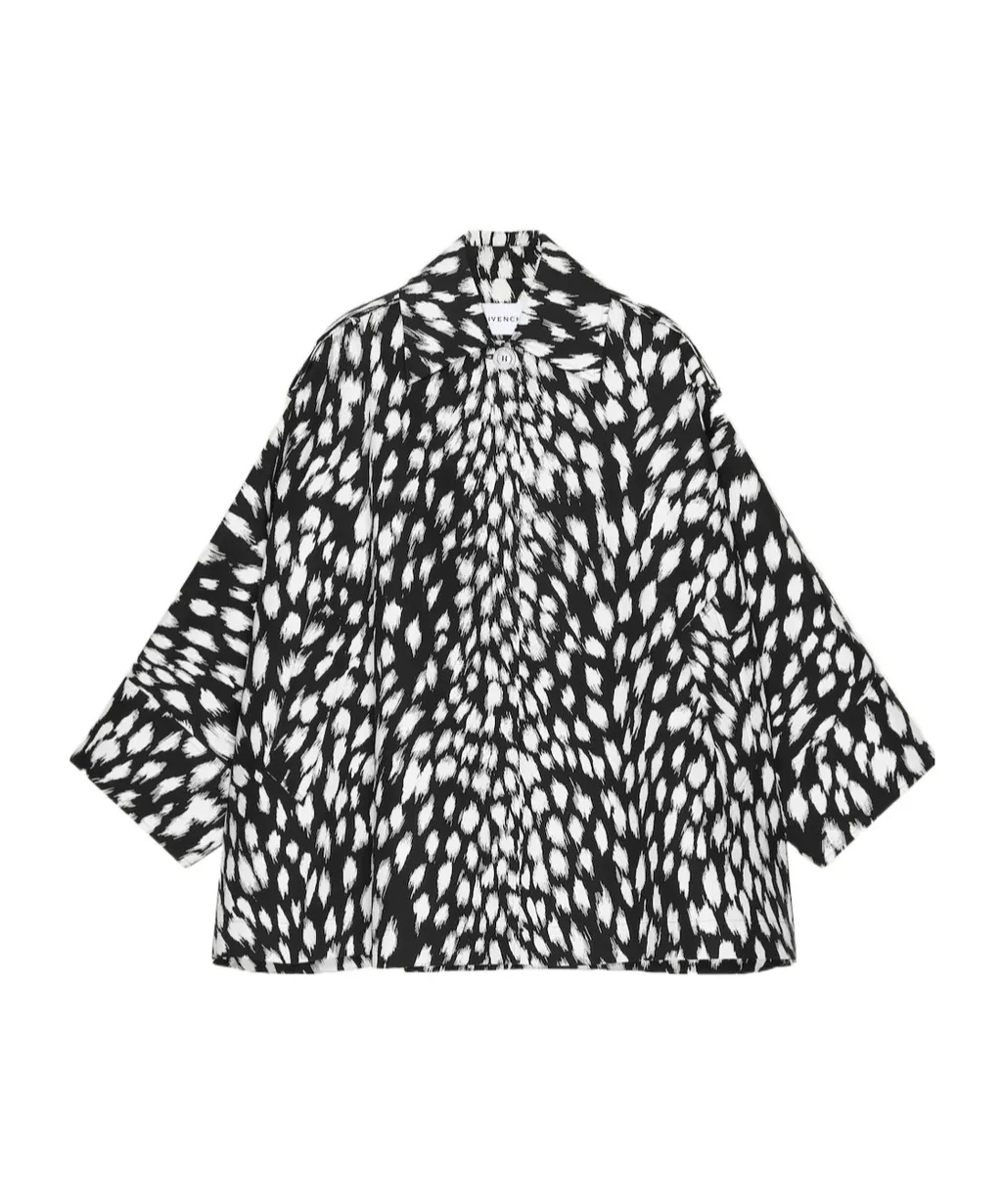 Givenchy Cocoon Collared Short Coat