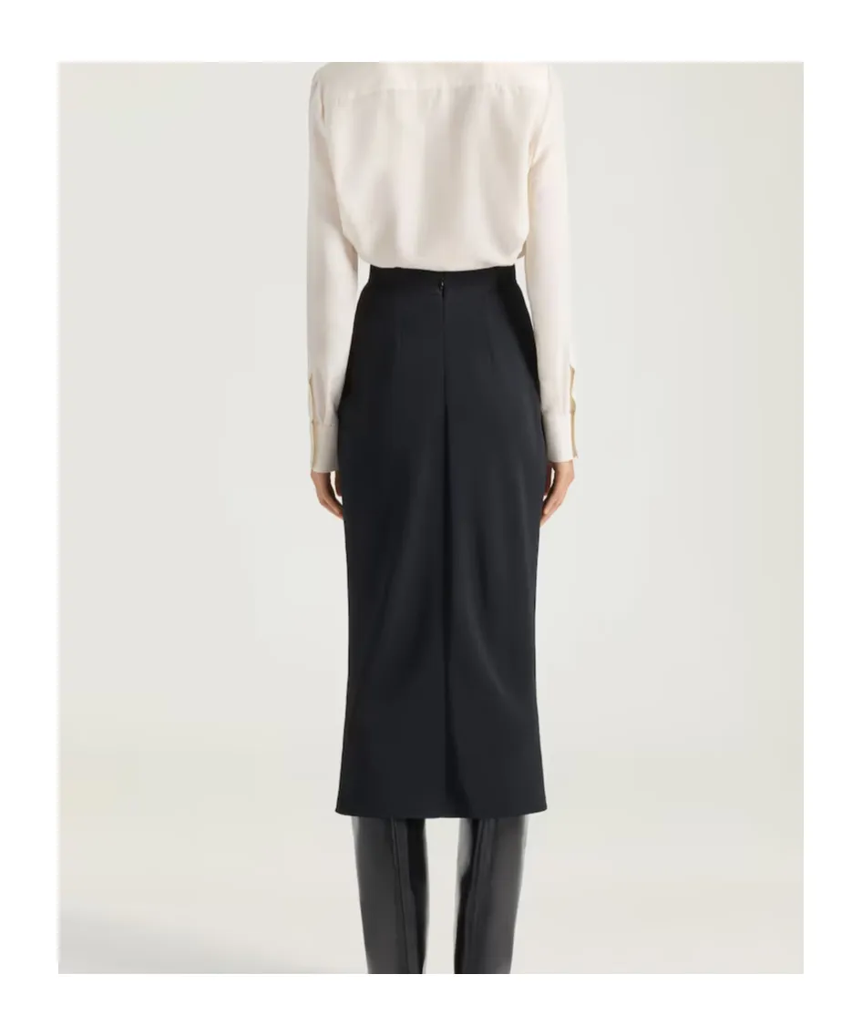 Givenchy Draped Midi Skirt