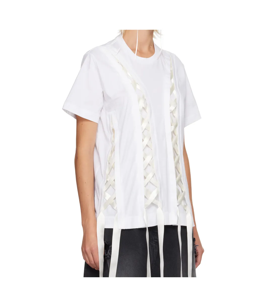 Simone Rocha Unraveling Ribbon T-Shirt